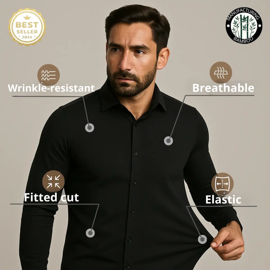 Close-fitting wrinkle-resistant shirt